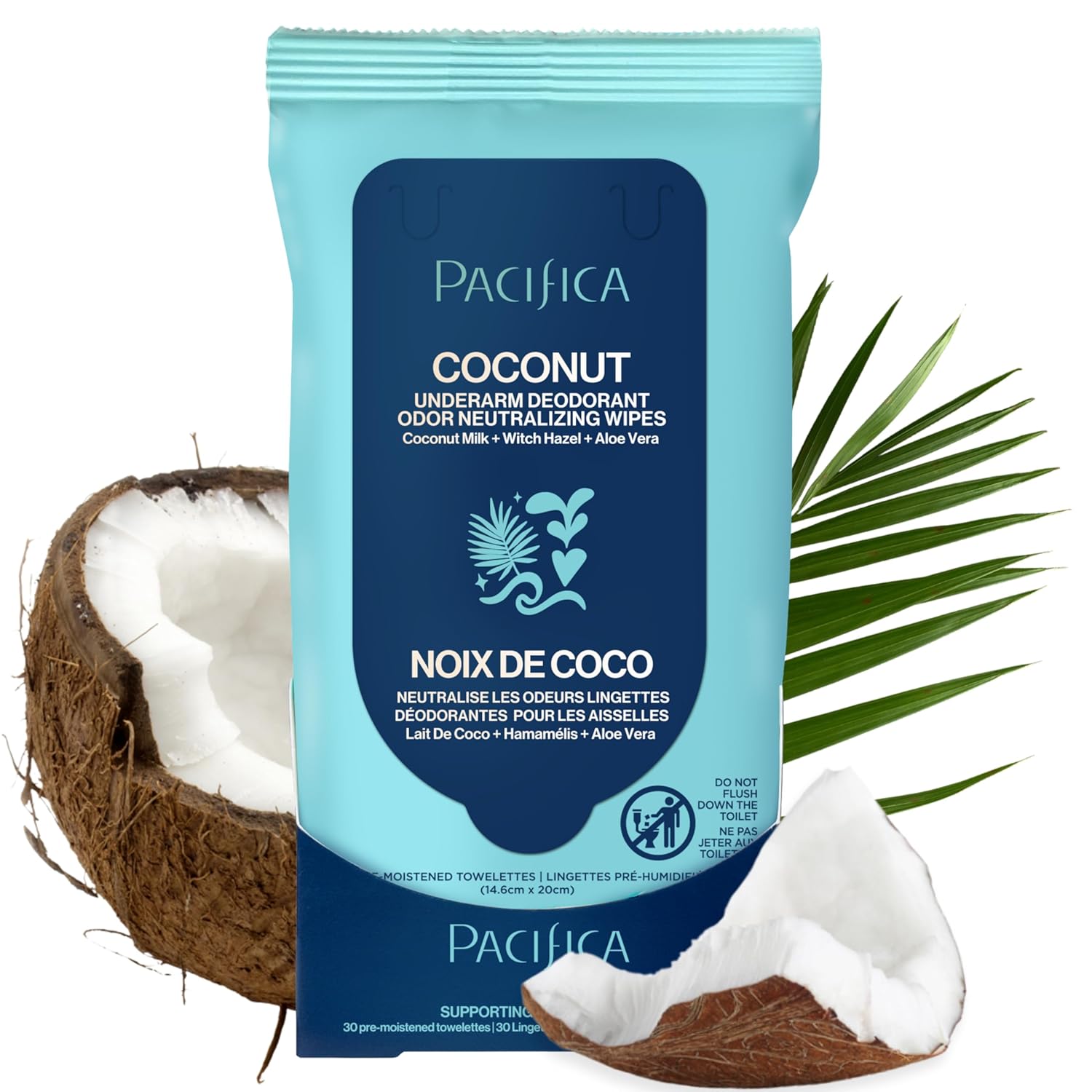 $3.05 Pacifica Beauty Coconut Milk Underarm Deodorant Wipes  deal at Amazon