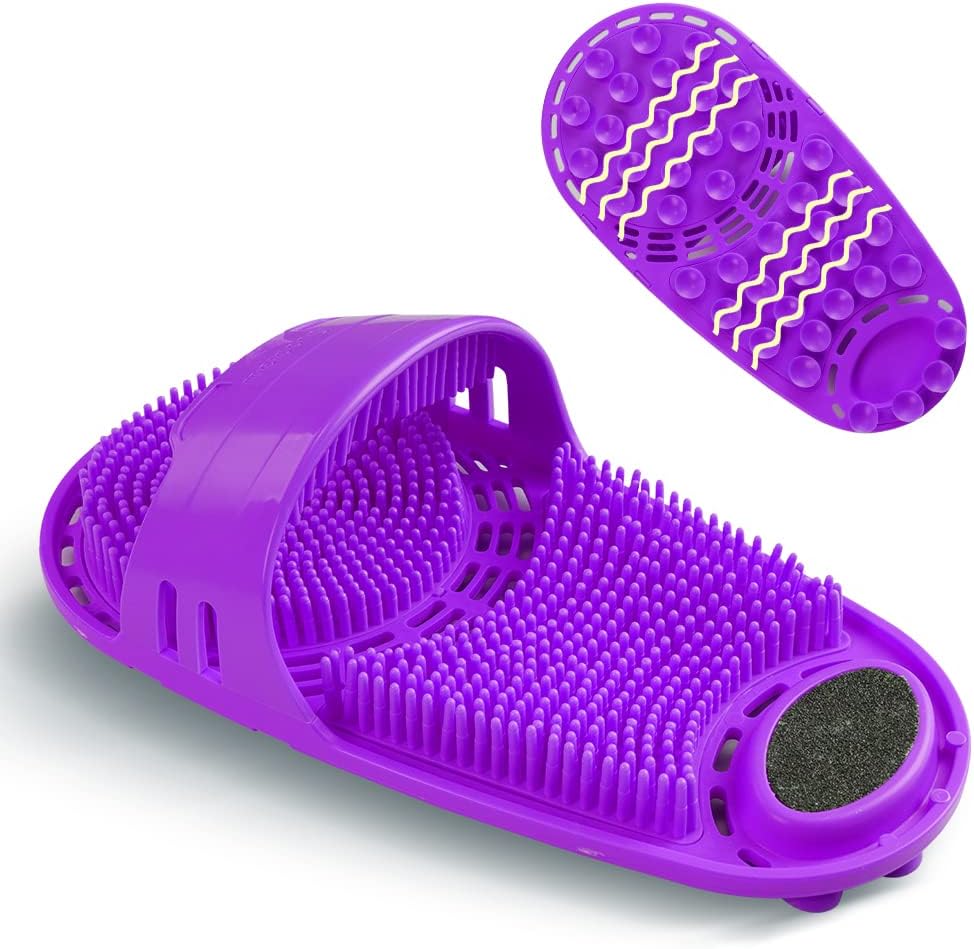 Kibhous Silicone Shower Foot Scrubber Personal Foot Massage deal at Amazon