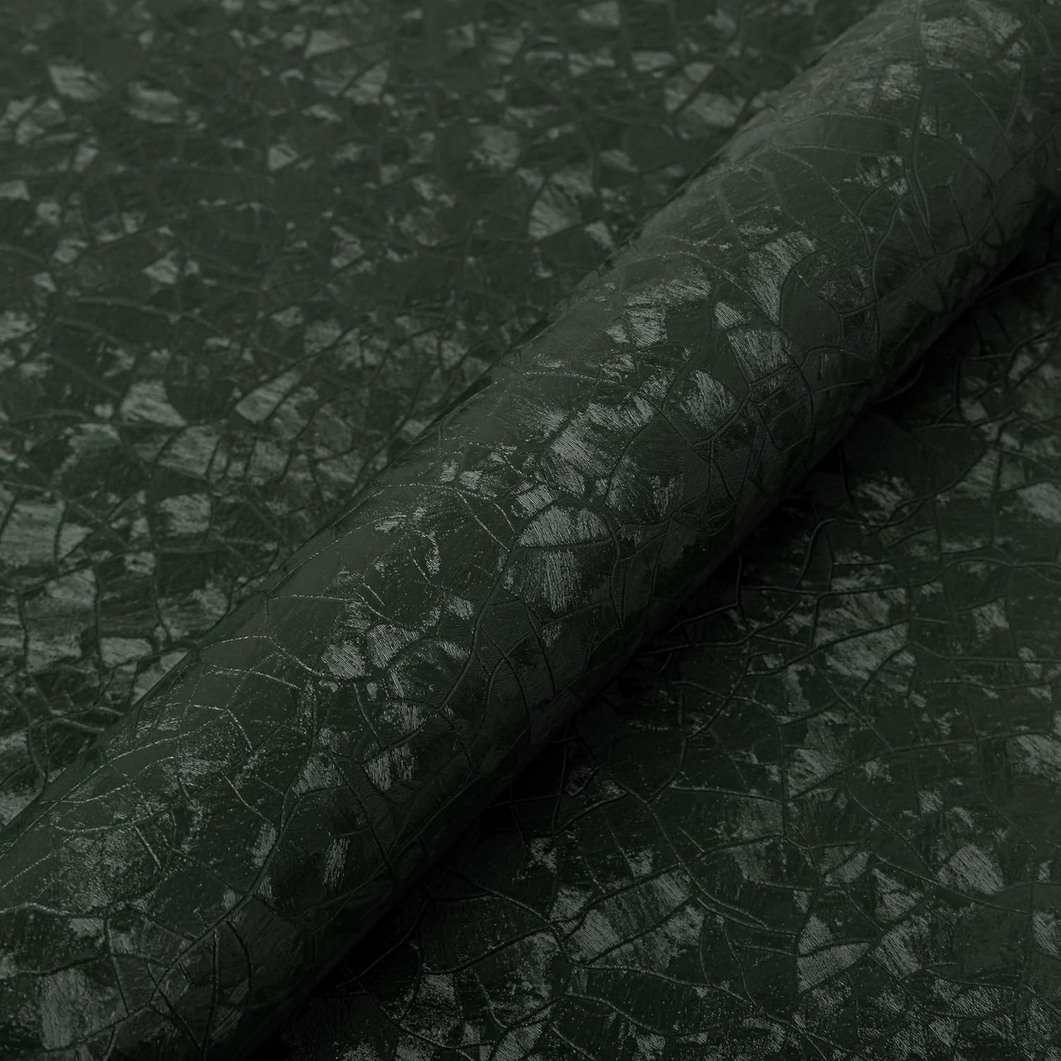 Abyssaly Dark Green Peel and Stick Wallpaper - Modern Textur deal at Amazon