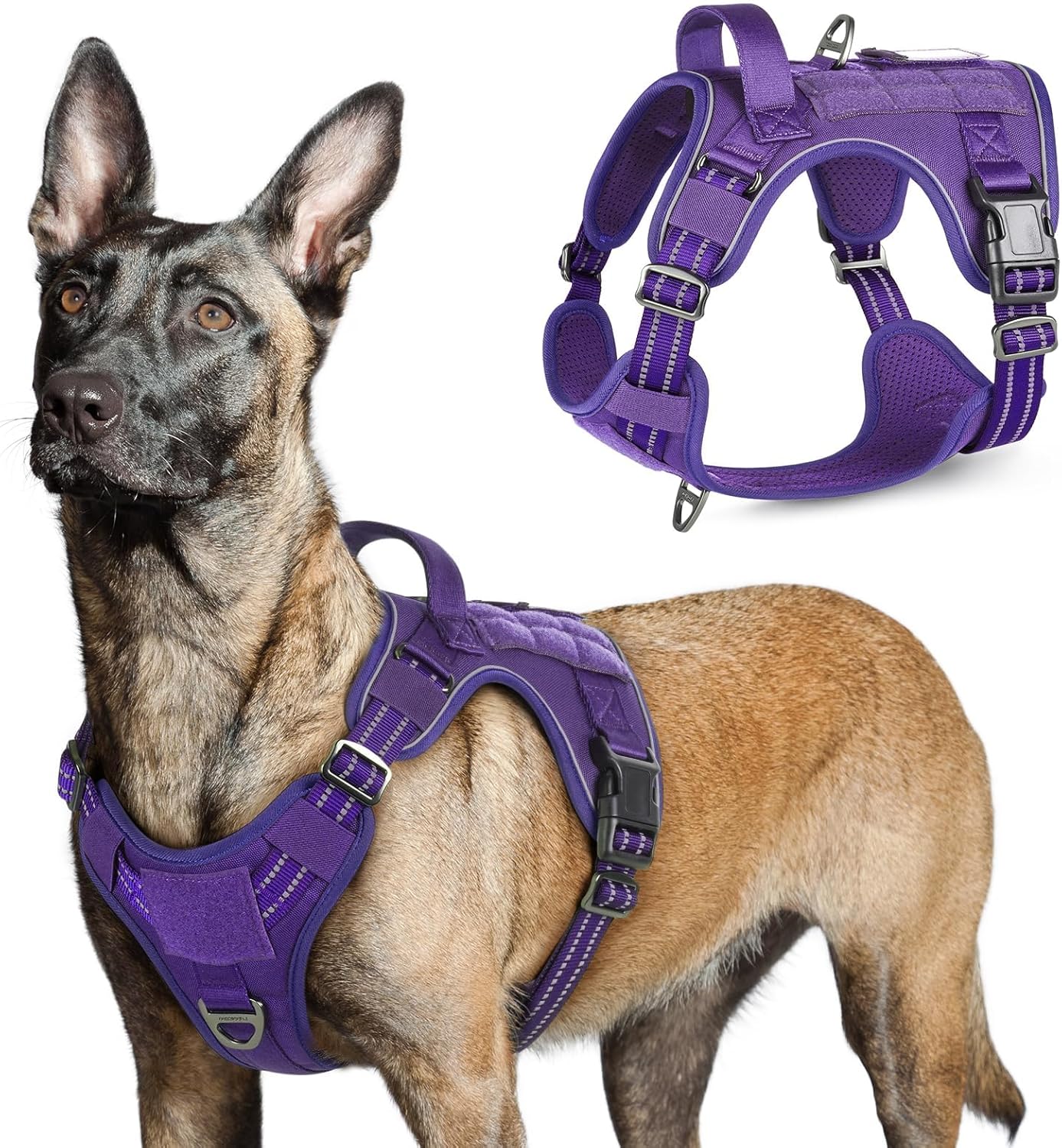 rabbitgoo Tactical Dog Harness for Large Dogs, No Pull Milit deal at Amazon