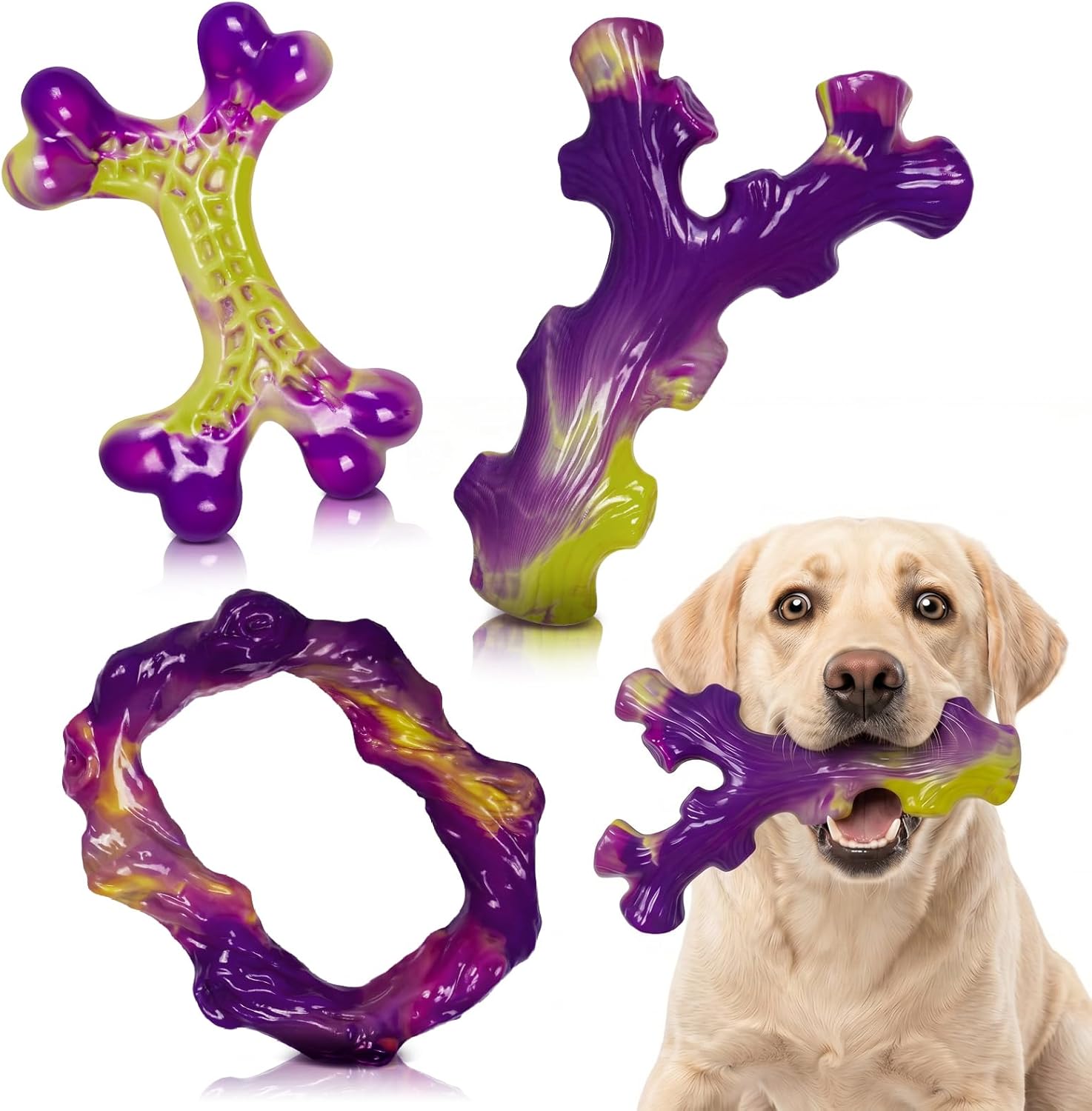 Dog Chew Toys 3-Pack for deal at Amazon