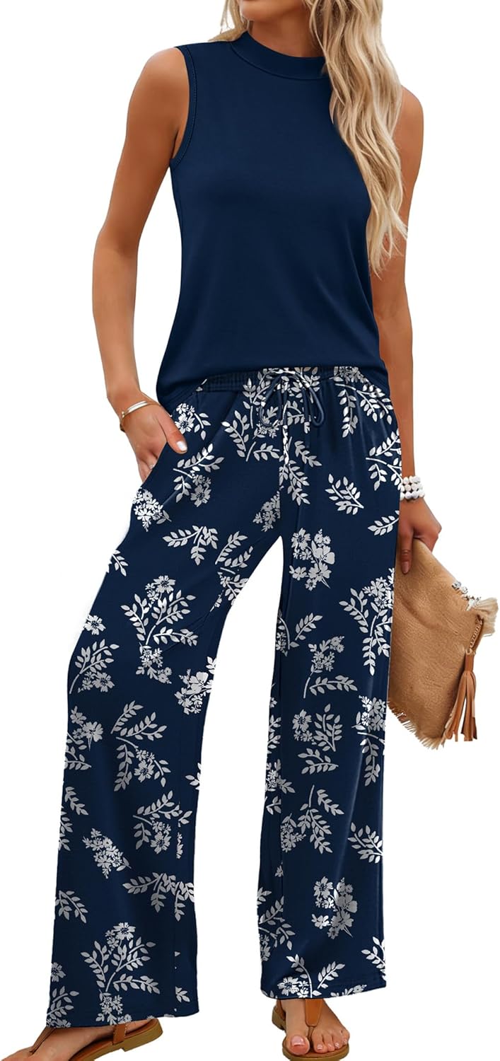WIHOLL Two Piece Set for Women Summer Spring Outfits Cruise  deal at Amazon