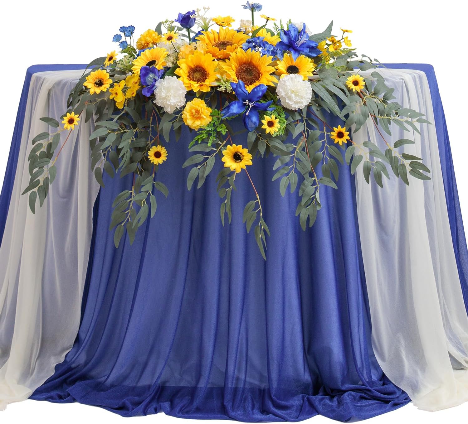 TINGE TIME Artificial Sweetheart Flower Swag with Tablecloth deal at Amazon
