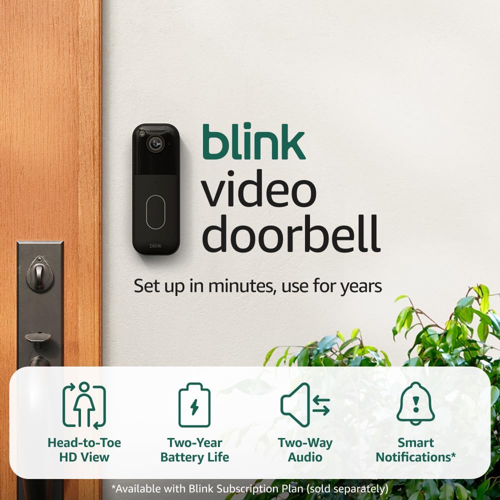Blink Video Doorbell w/ Outdoor Security Camera Only deal at Amazon