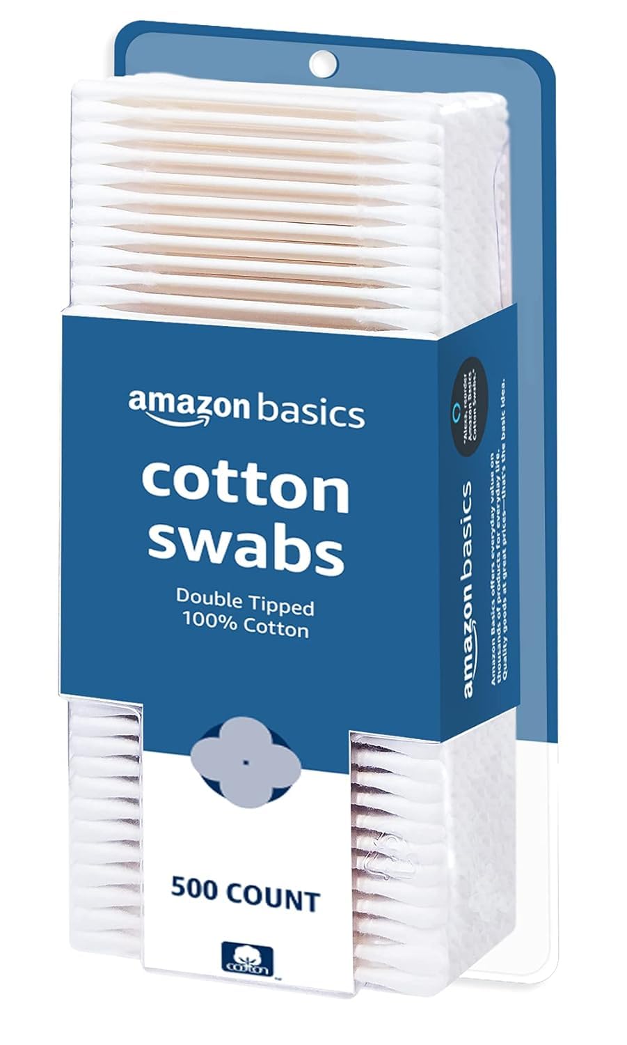 Amazon Basics Cotton Swabs 500-Count Only