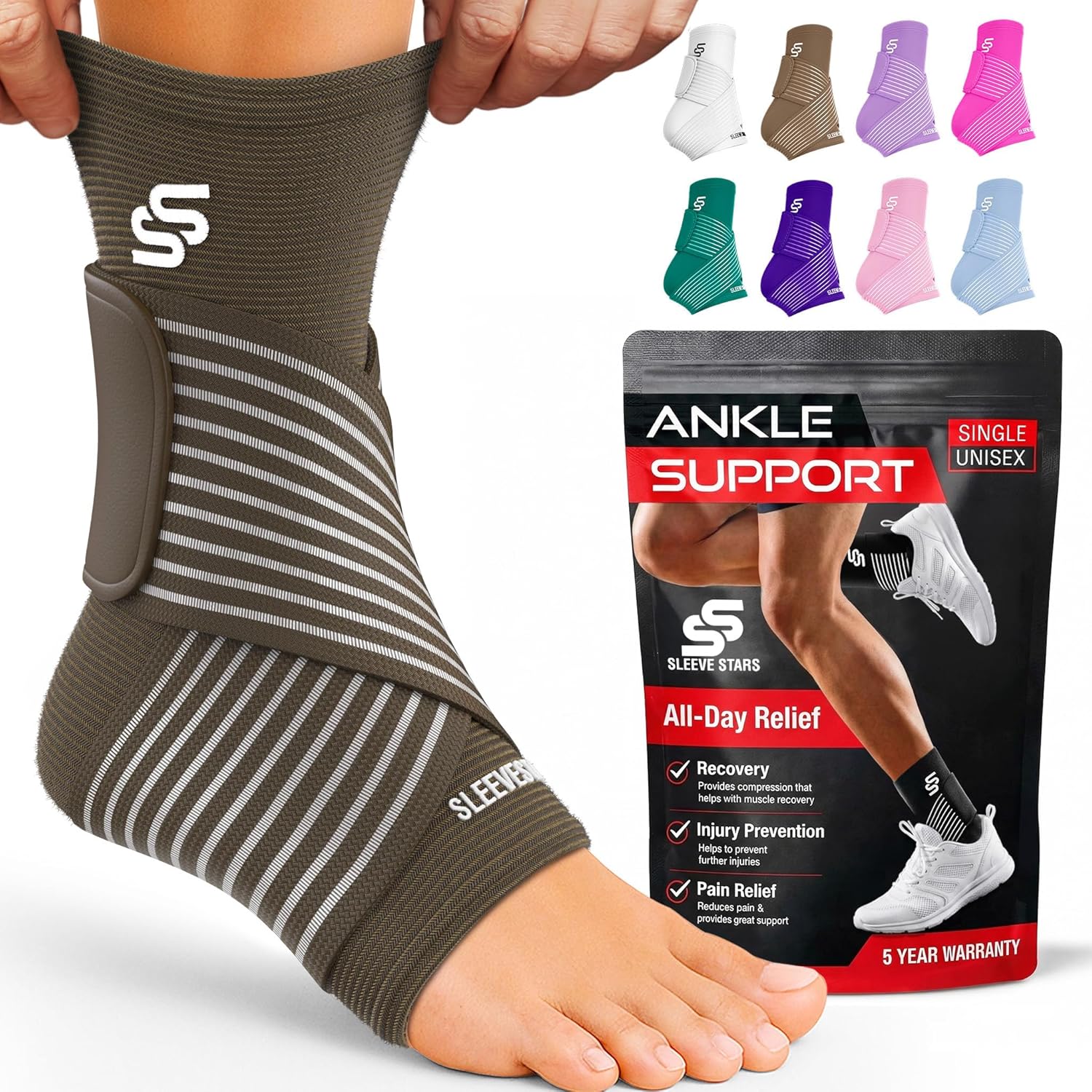 Sleeve Stars Ankle Brace for Women & Men, Ankle Wrap for Spr deal at Amazon