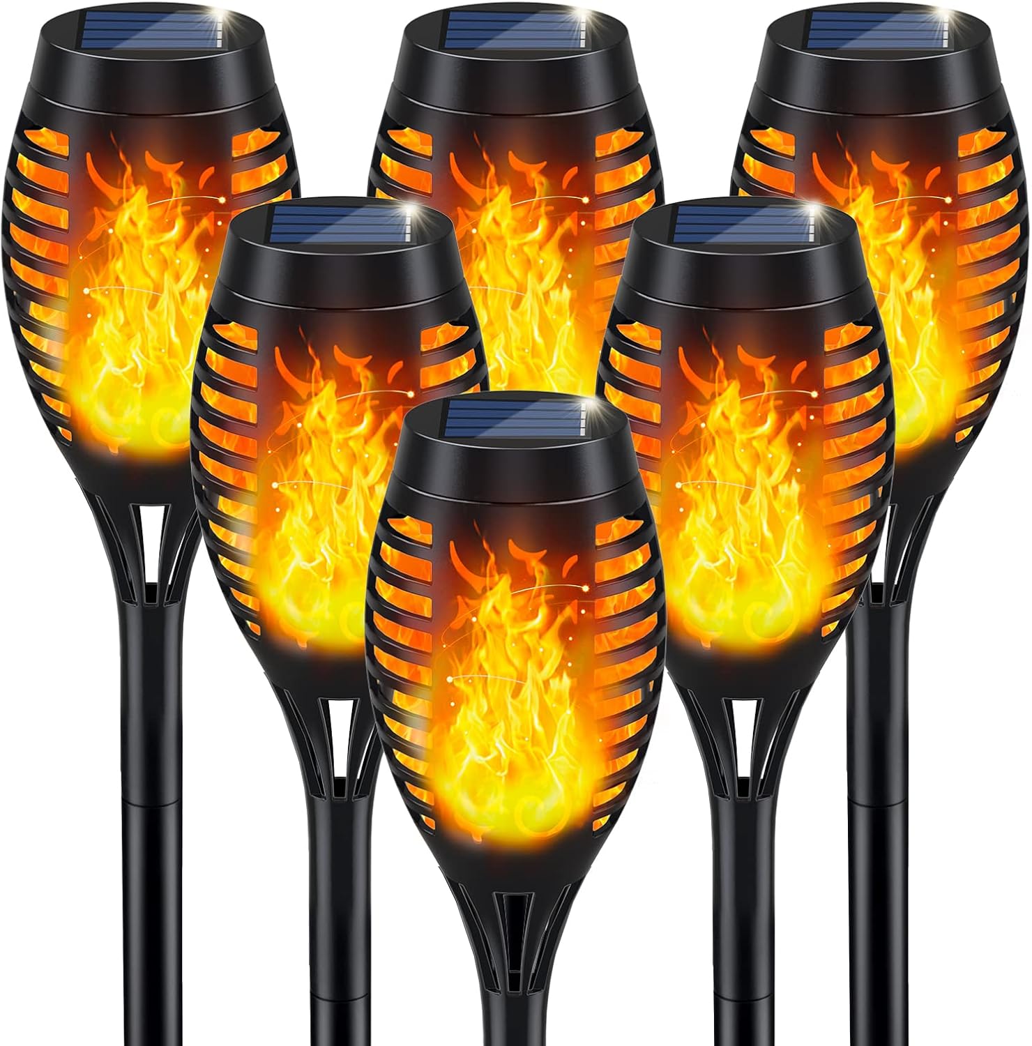 Solar Torch Lights 6-Pack Just