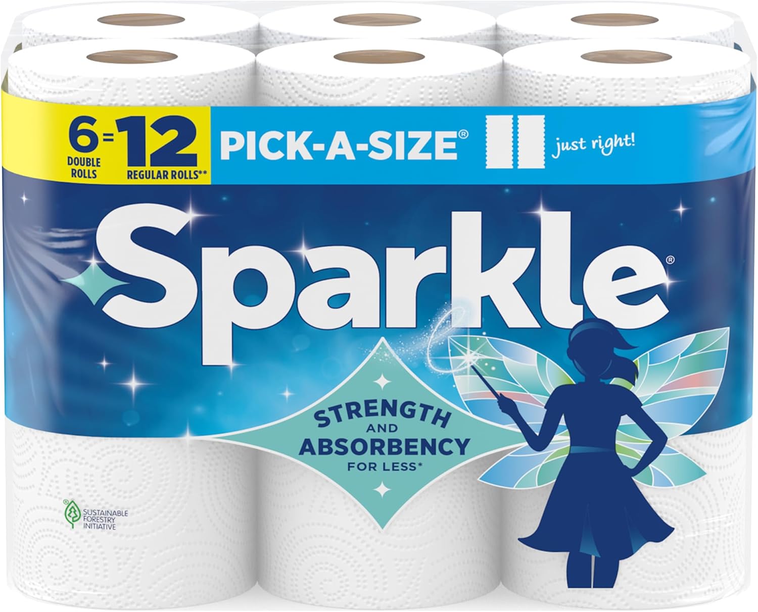 Sparkle Paper Towels 6 Double Rolls Only for $6.97 (42% Off)