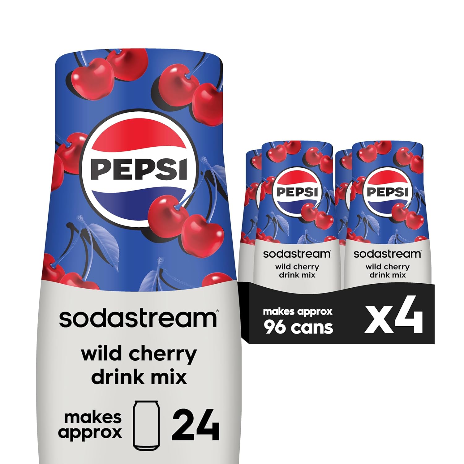 SodaStream Wild Cherry Pepsi 4 Pack JUST