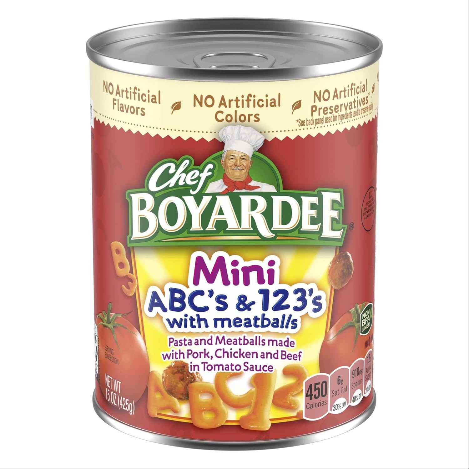 Chef Boyardee Mini-Bites ABC’s & 123’s With Meatballs Only 87 Cents On Amazon for $1.25