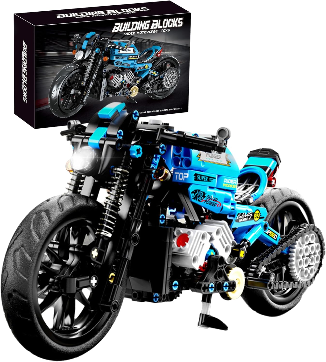 Techno-Mechanical Motorcycle Building Blocks Set, STEM Educa deal at Amazon