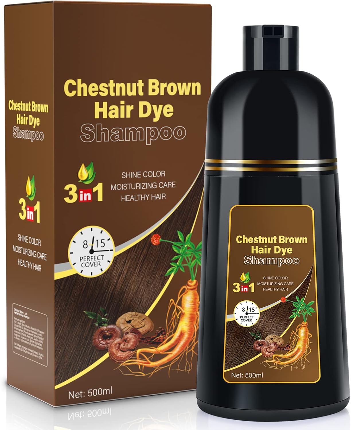 BOJICA Hair Dye Shampoo for Gray Hair Coverage, 3-in-1 Semi-Permanent Color for $15.29 (15% Off) at Amazon