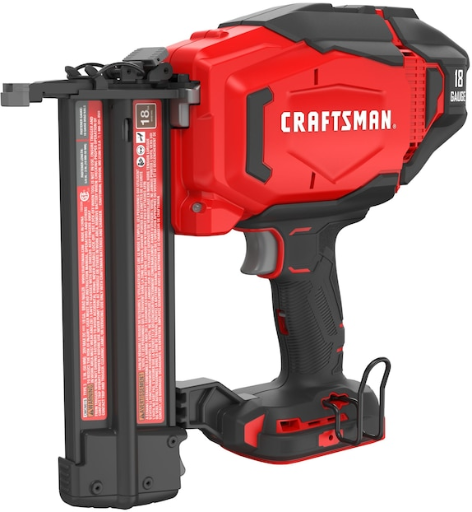 Lowe’s Home Pick: CRAFTSMAN V20 18-Gauge Cordless Straight Brad Nailer for $99 (38% Off) at Lowe’s
