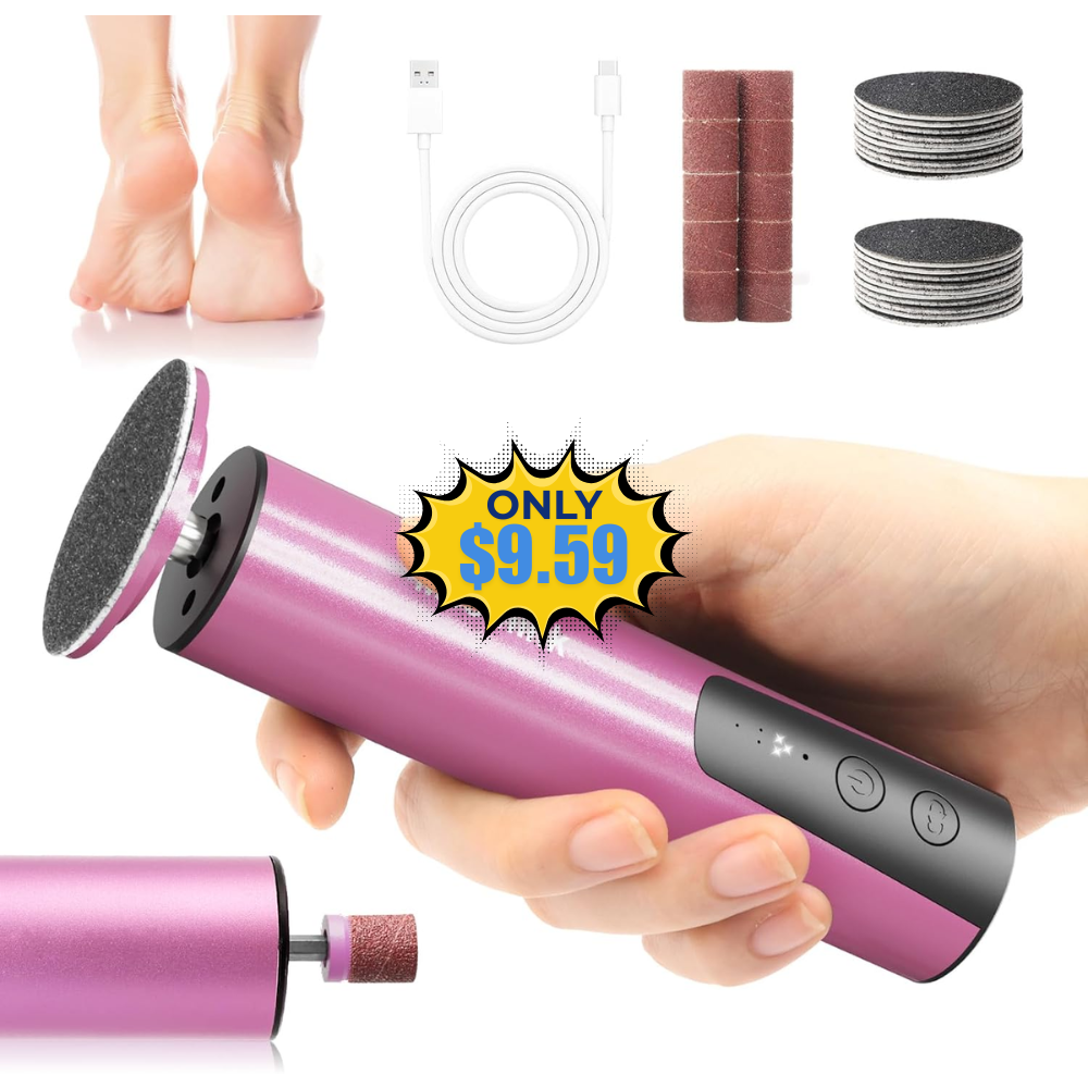 Electric Foot Callus Remover 2 in 1 Deal