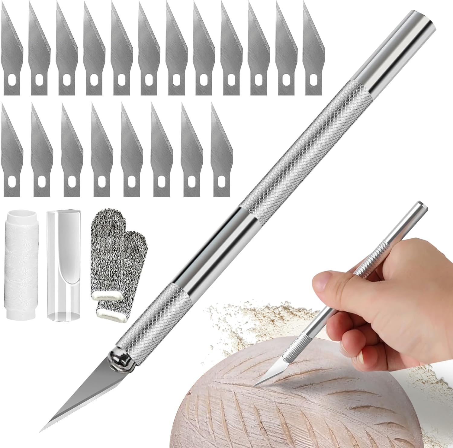 Furneet Premium Bread Lame - Sourdough Scoring Tool Kit with deal at Amazon