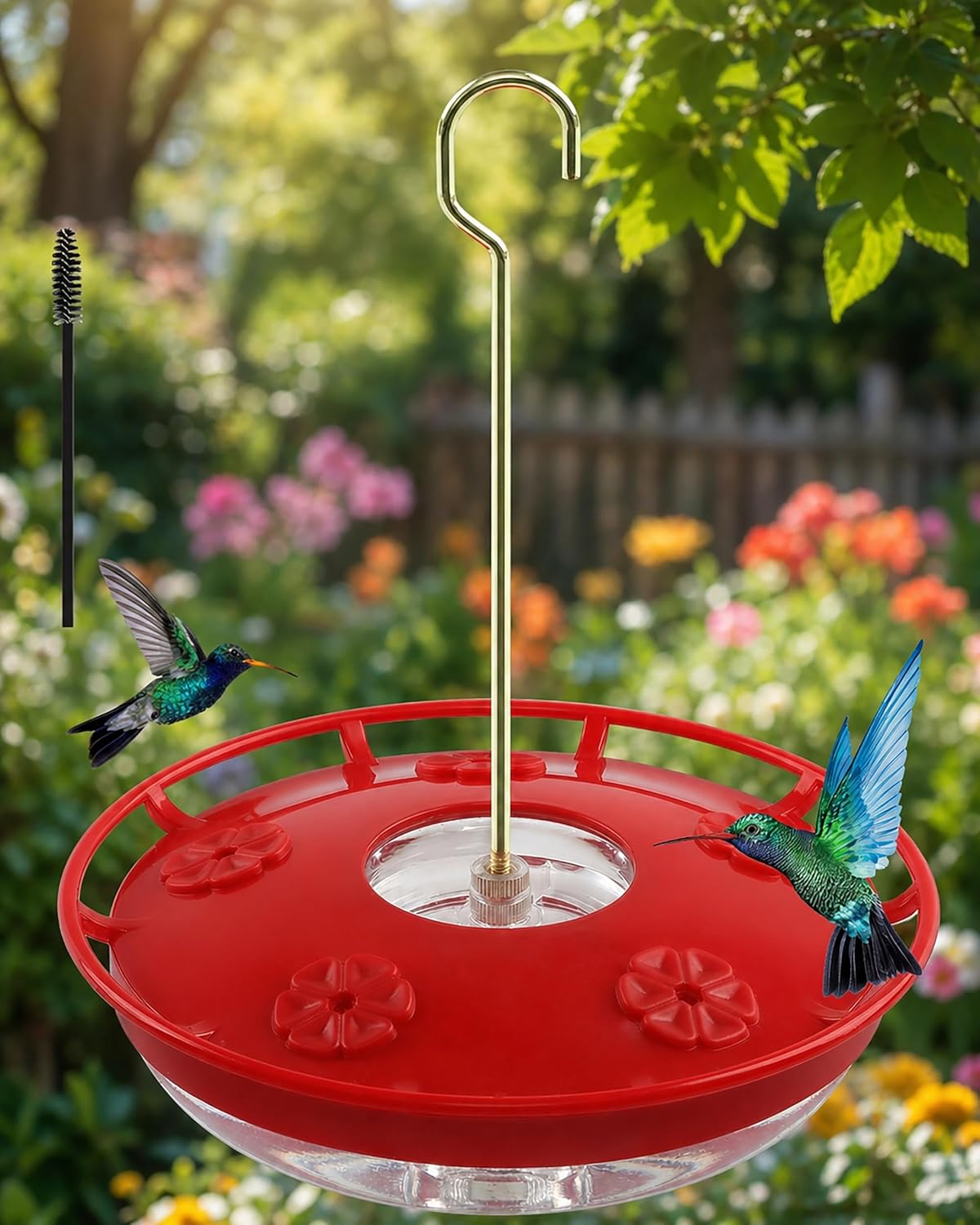 FEED GARDEN Hummingbird Feeders for Outdoors,16oz Leak-Proof Dish-Style Nectar for $9.48 (37% Off) at Amazon