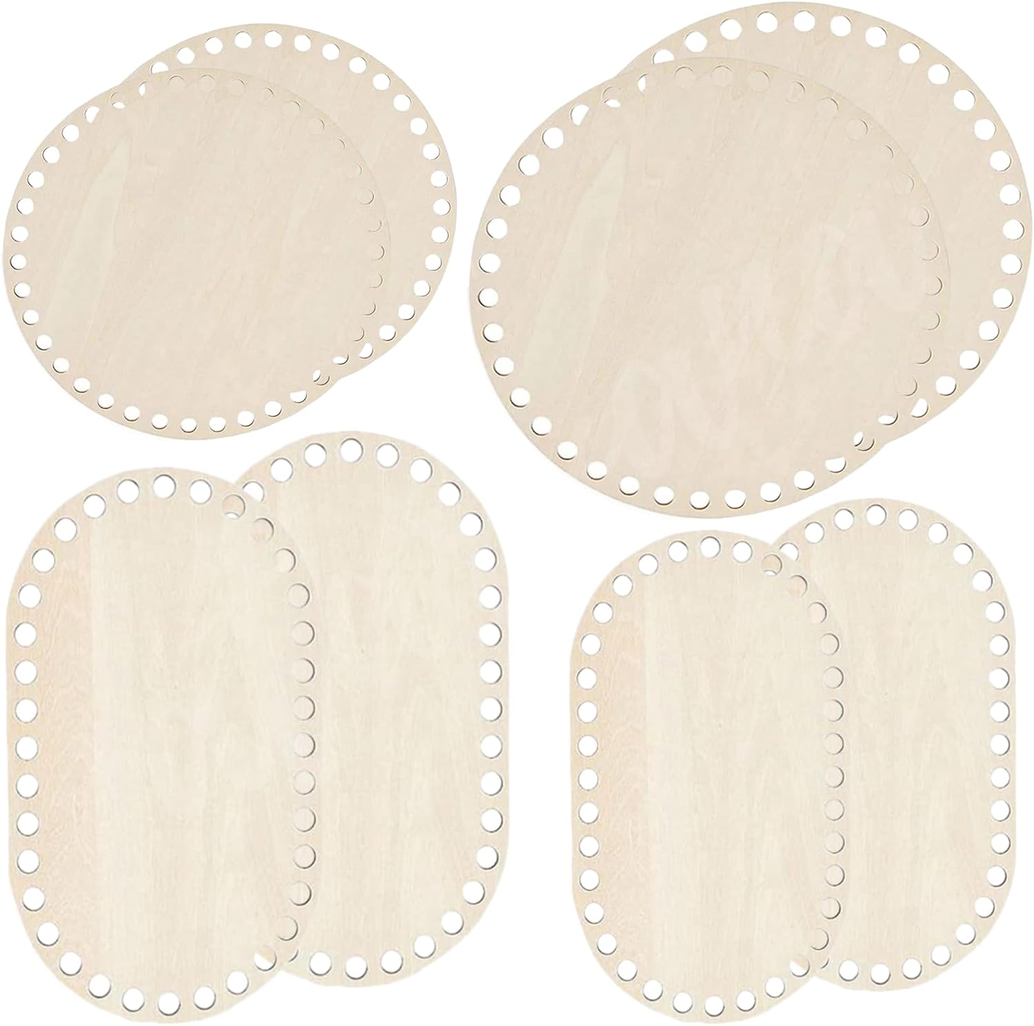 8pcs Wooden Basket Bottoms for Crocheting, Atarvana Wooden O deal at Amazon