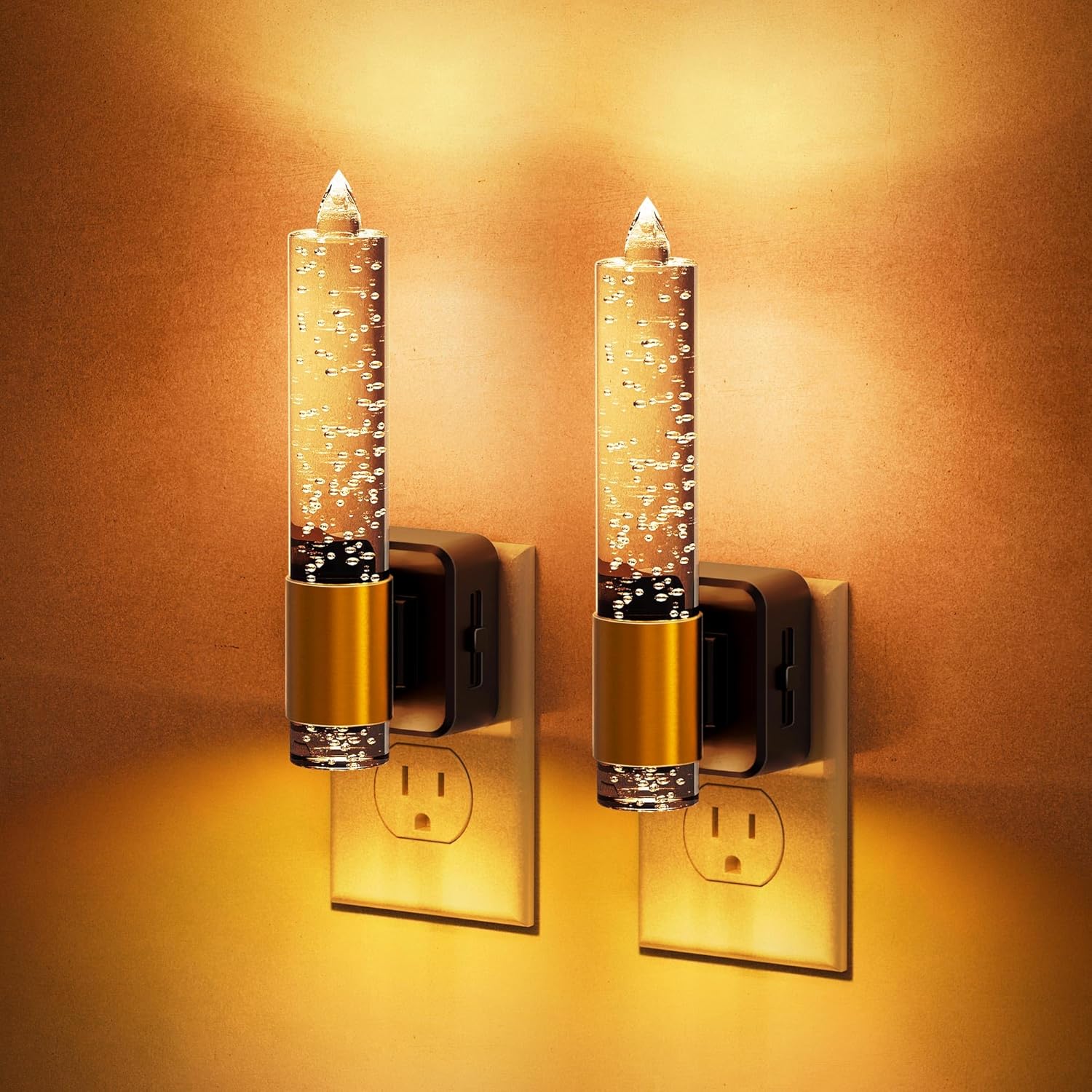 JandCase Night Light, Flameless Candle Night Lights Plug int deal at Amazon