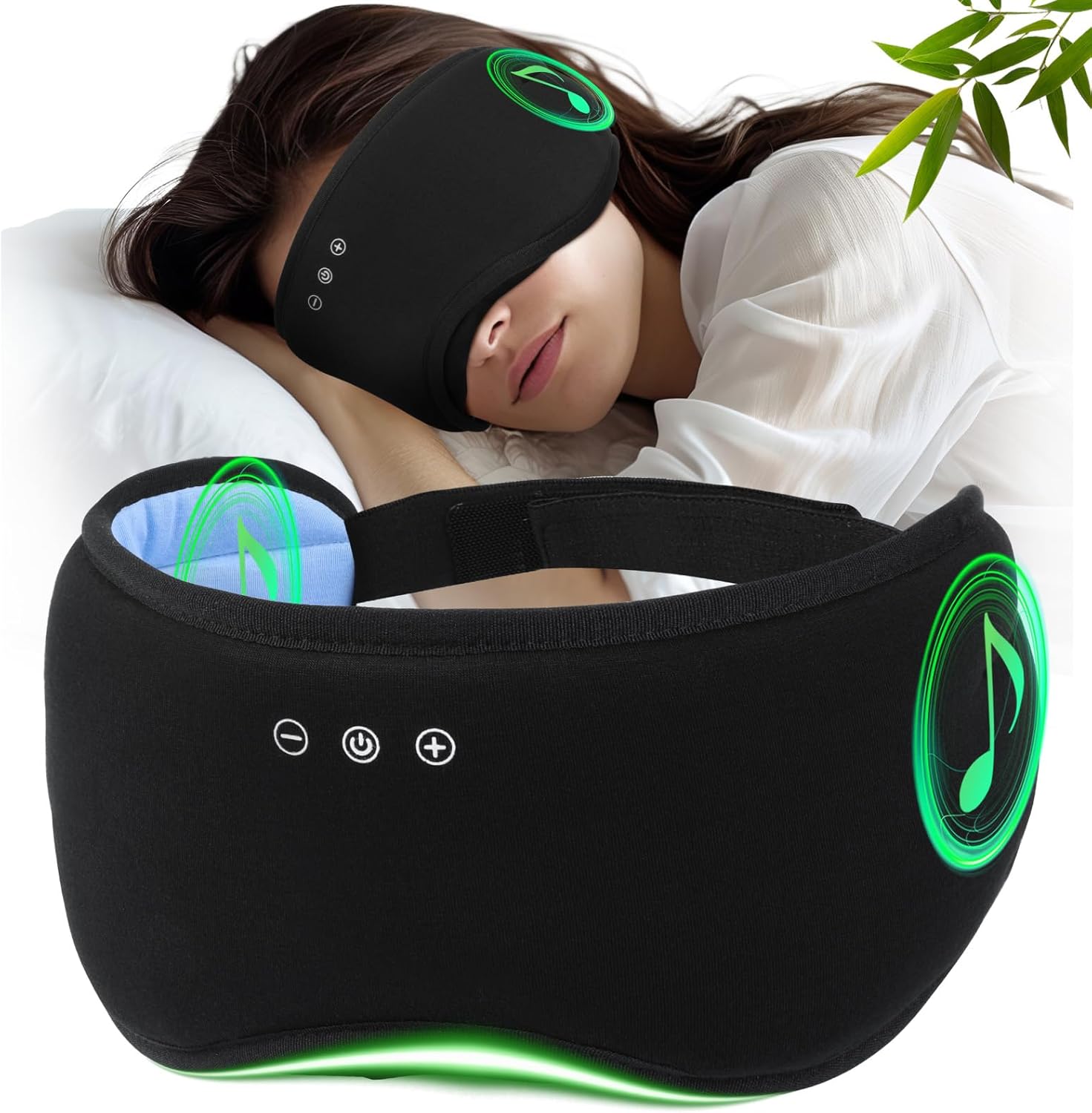 Sleep Headphones with Bluetooth 5.4 Sleep Mask, Bamboo Cotto deal at Amazon