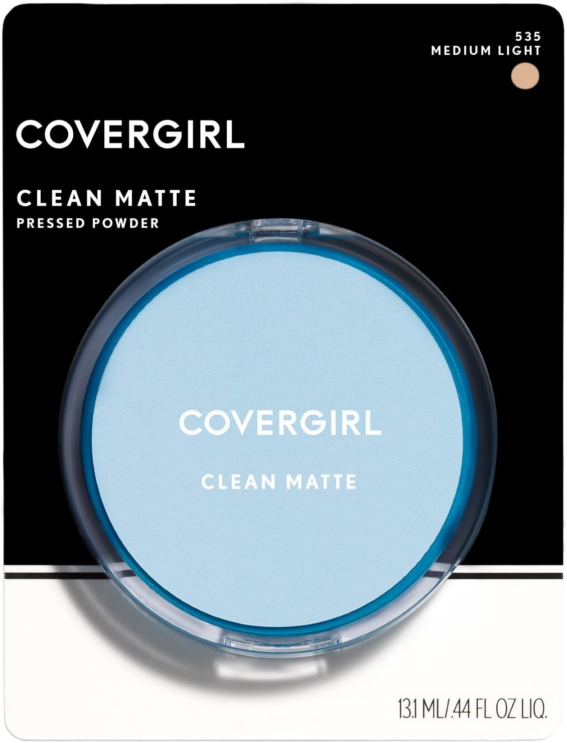 COVERGIRL Clean Matte Pressed Powder, Medium Light 535, 0.35 deal at Amazon