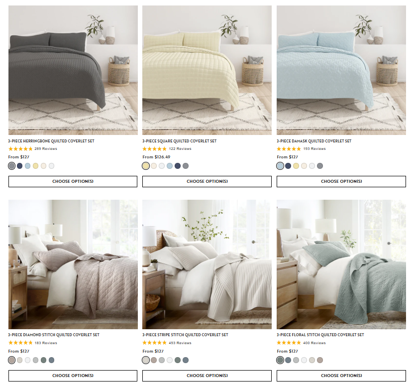 Quilted Coverlet Sets Sale: Up to 73% Off at Linens