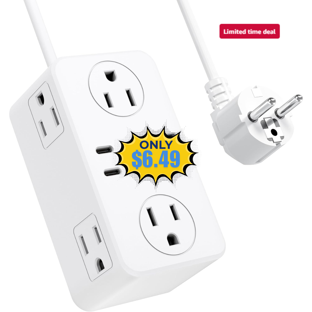 Kakyanill European Travel Plug Adapter Deal: Save 50%