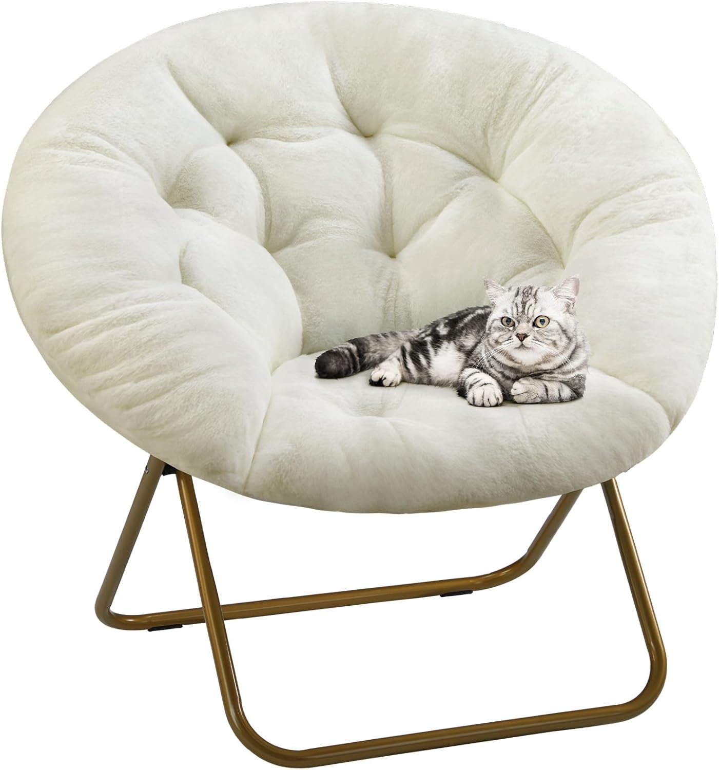 DUMOS Comfy Saucer Chair JUST deal at Amazon