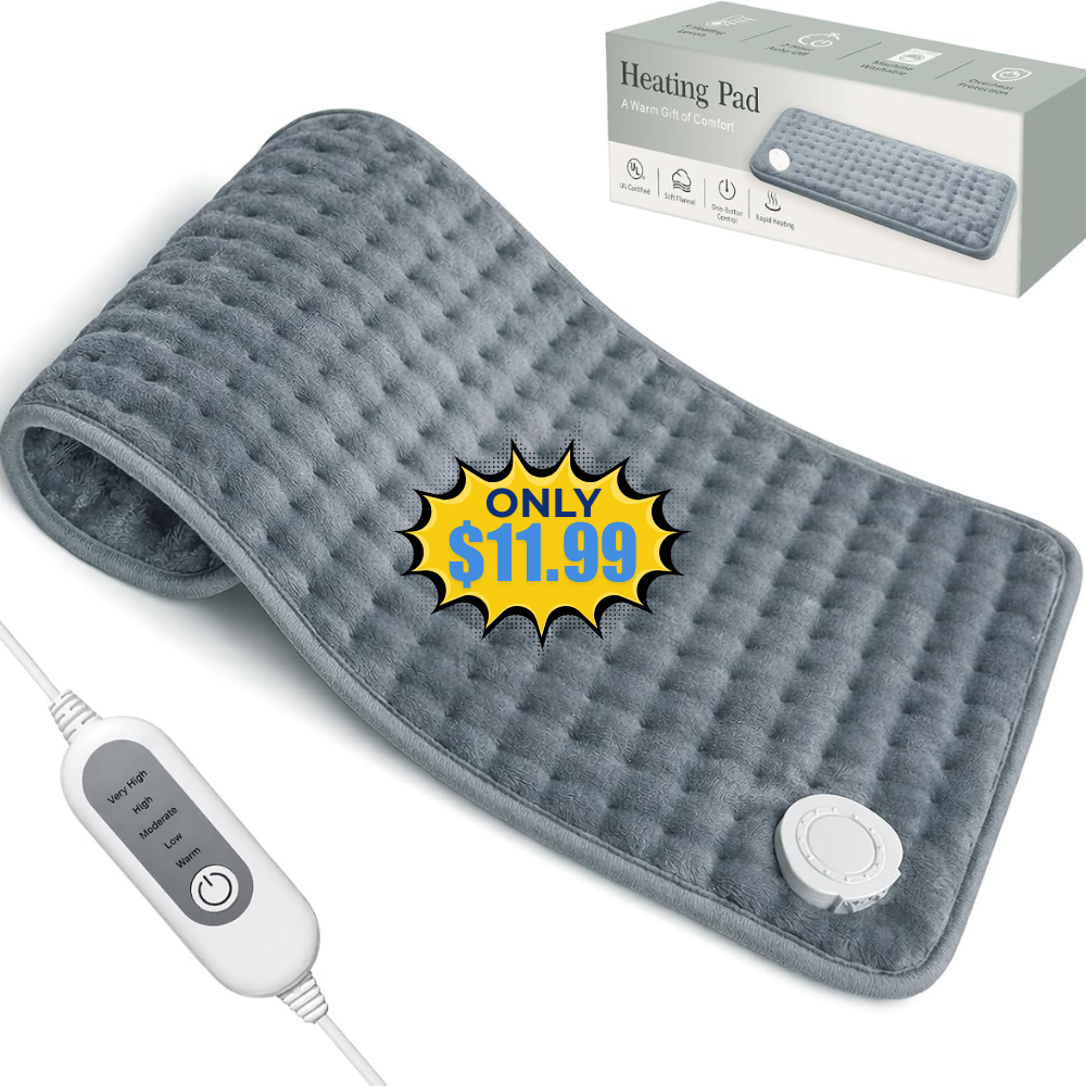 Heating Pad 12″ x 24″ Deal: Use Promo Code AAXWXPCZ