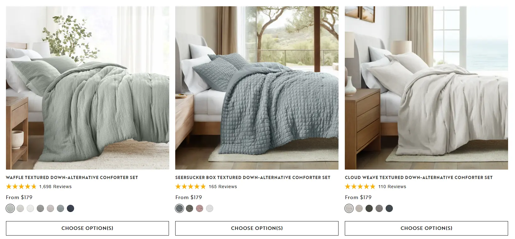 Textured Down-Alternative Comforter Set Deal at Linens: Save $125.30