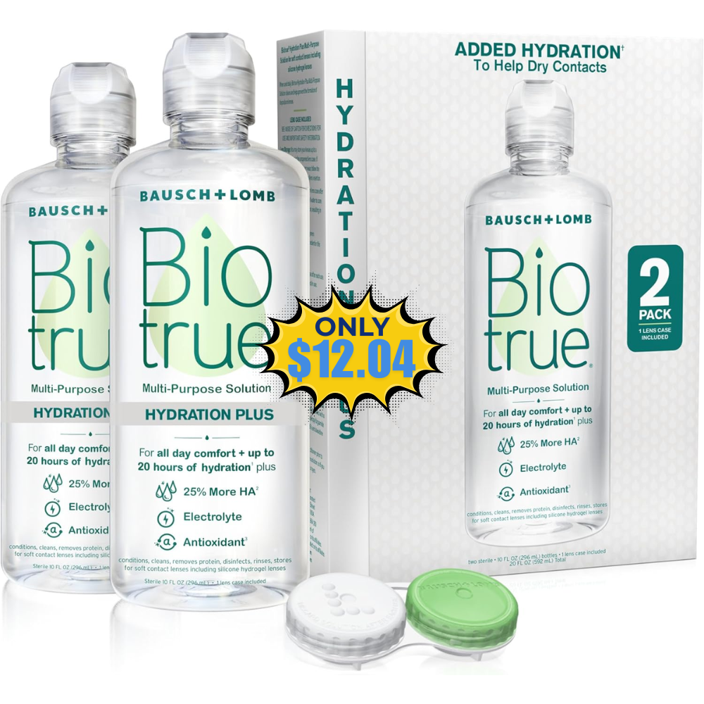 Biotrue Hydration Plus Contact Lens Solution Deal: Save 5% at Amazon