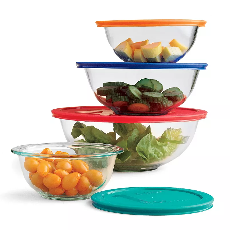 Pyrex Smart Essentials 8-pc. Glass Food Storage Bowl Set Deal at Kohl’s: Save $…
