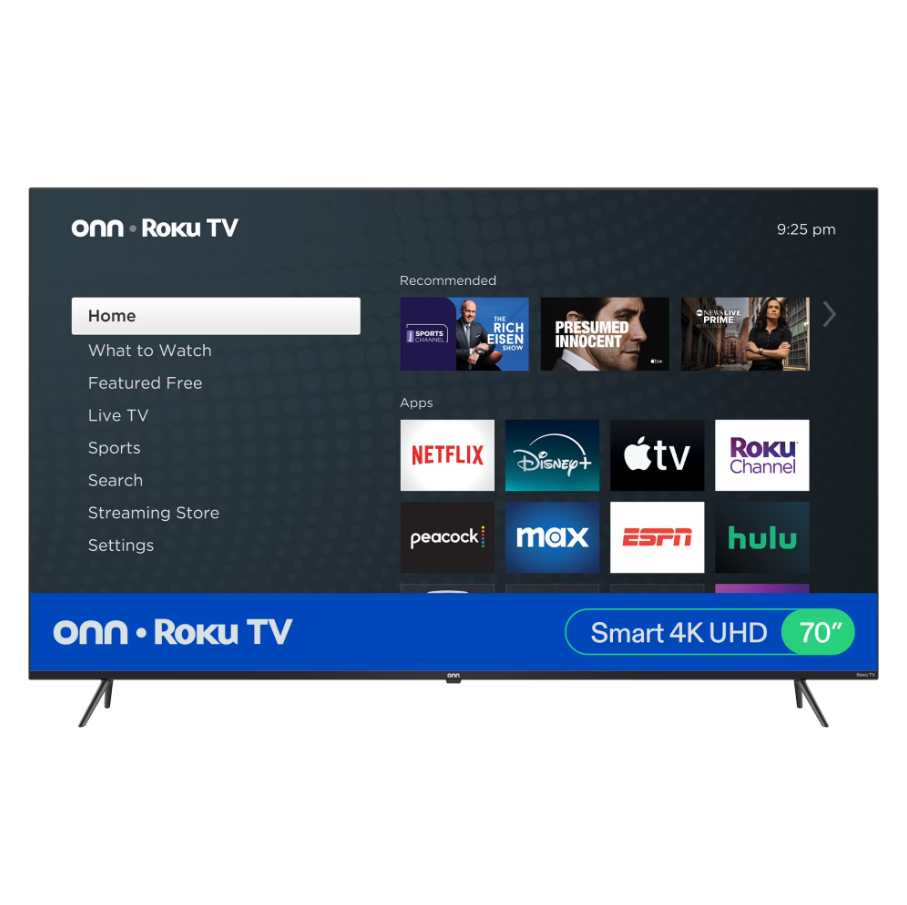 ONN 70” Class 4K UHD Roku Smart TV Deal: Save $50 at Walmart