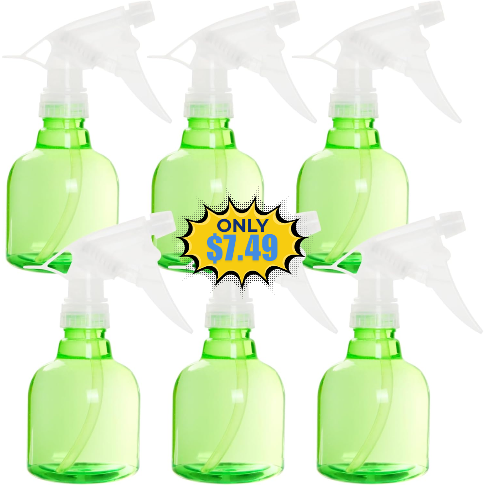 6 Pack 12 Ounce Empty Plastic Spray Bottles Deal: Save 50%