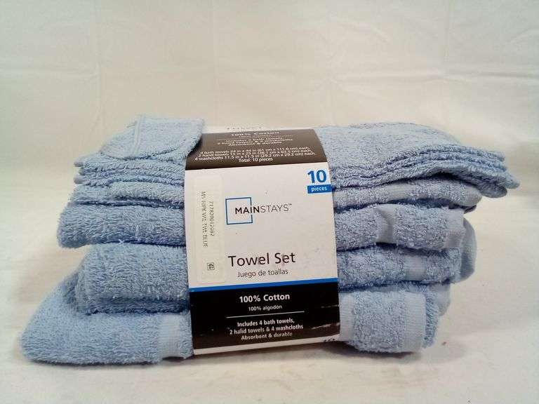 Mainstays 10-Piece Bath Towel Set Deal at Walmart: $29.97