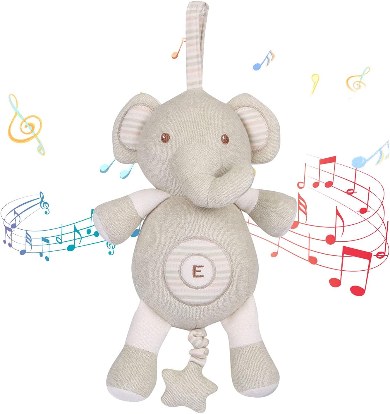 Newborn Baby Toys, Soft Cotton Stuffed Animal Toy with Lulla deal at Amazon