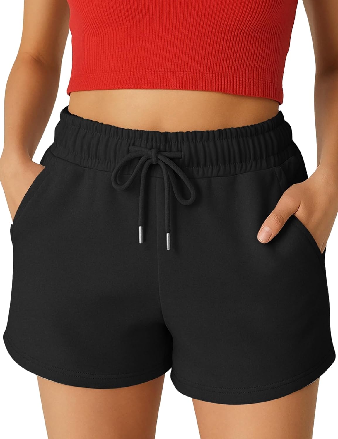 ROSS CAMP Womens Shorts – SweatShorts Workout Gym Shorts for Women Trendy Fashion Athletic Deal at Amazon