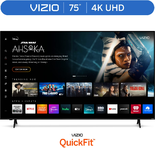 Walmart Electronics Pick: VIZIO 75″ 4K UHD LED Smart TV for $368 (26% Off) at Walmart