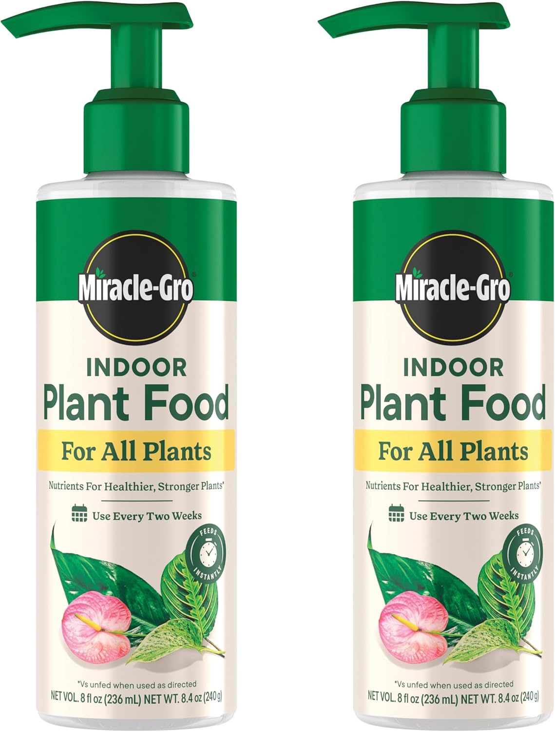 Miracle-Gro Indoor Plant Food 2-Pack for $9.93 (26% Off) at Amazon