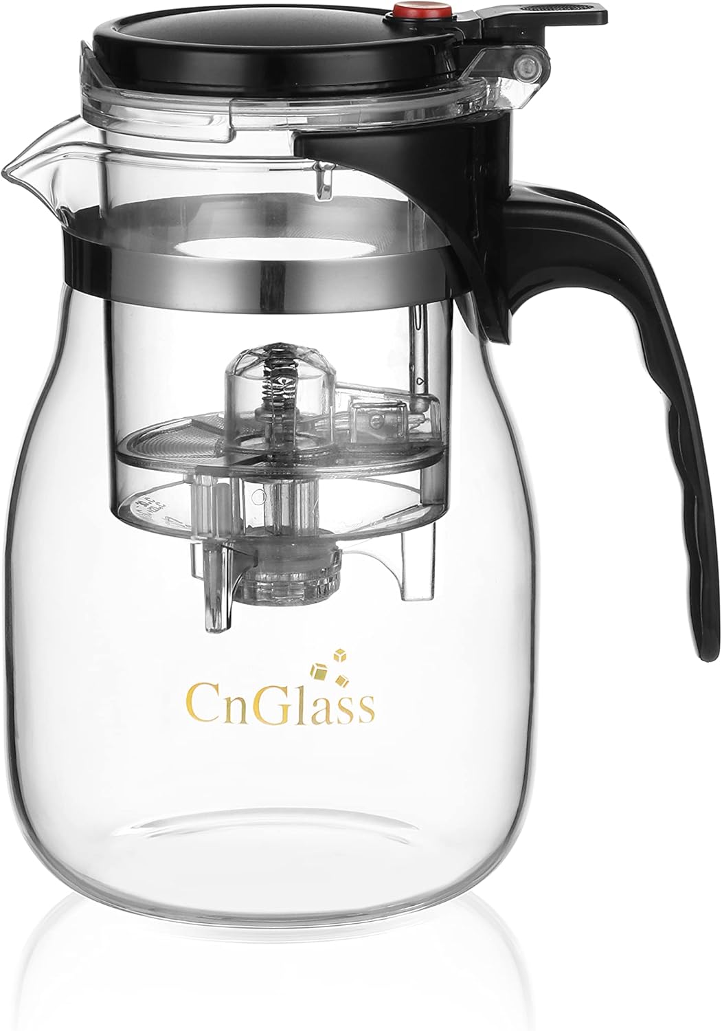 CNGLASS Glass Teapot with Removable Infuser,25oz Clear Tea Kettle with One for $23.99 (4% Off) at Amazon