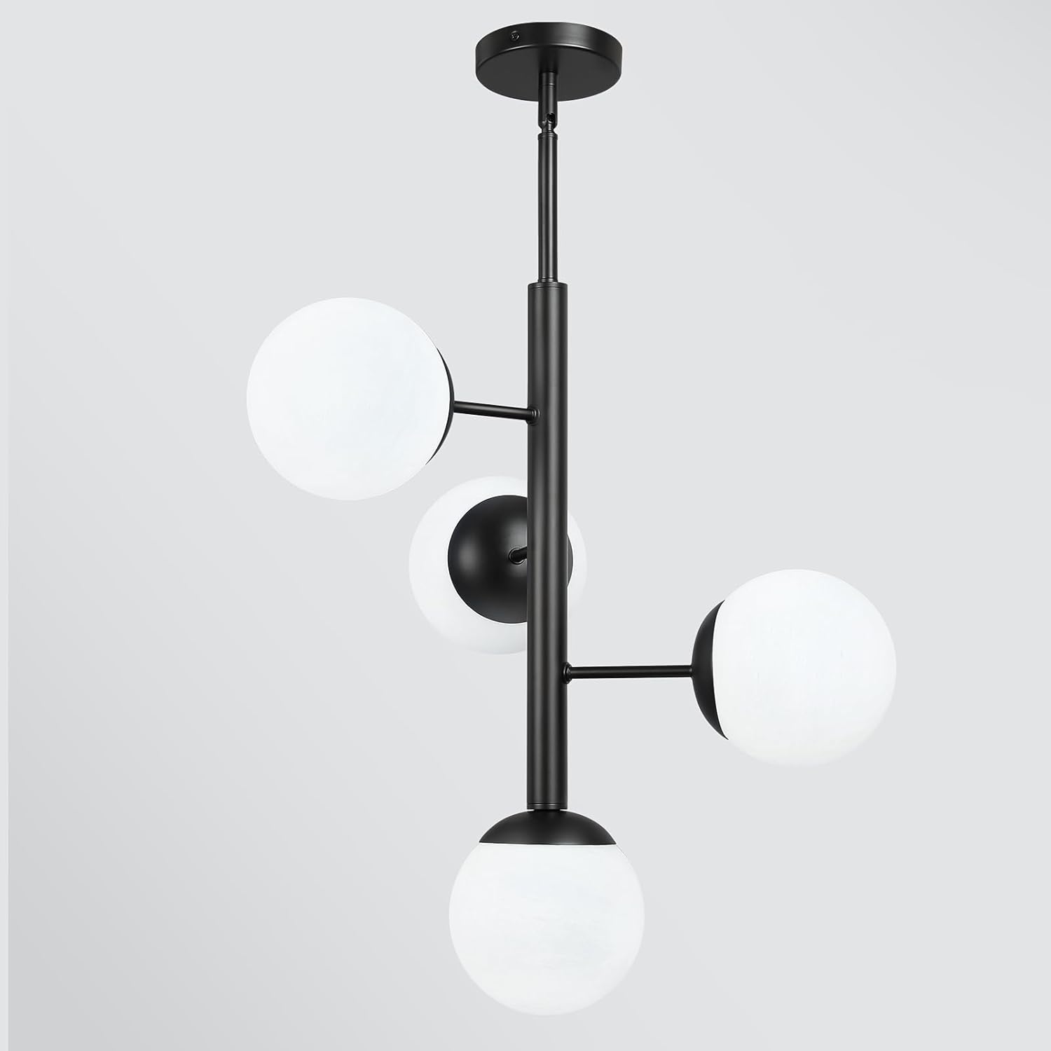 Modern Sputnik Chandelier Ceiling Light Fixture, 4-Light Sem deal at Amazon