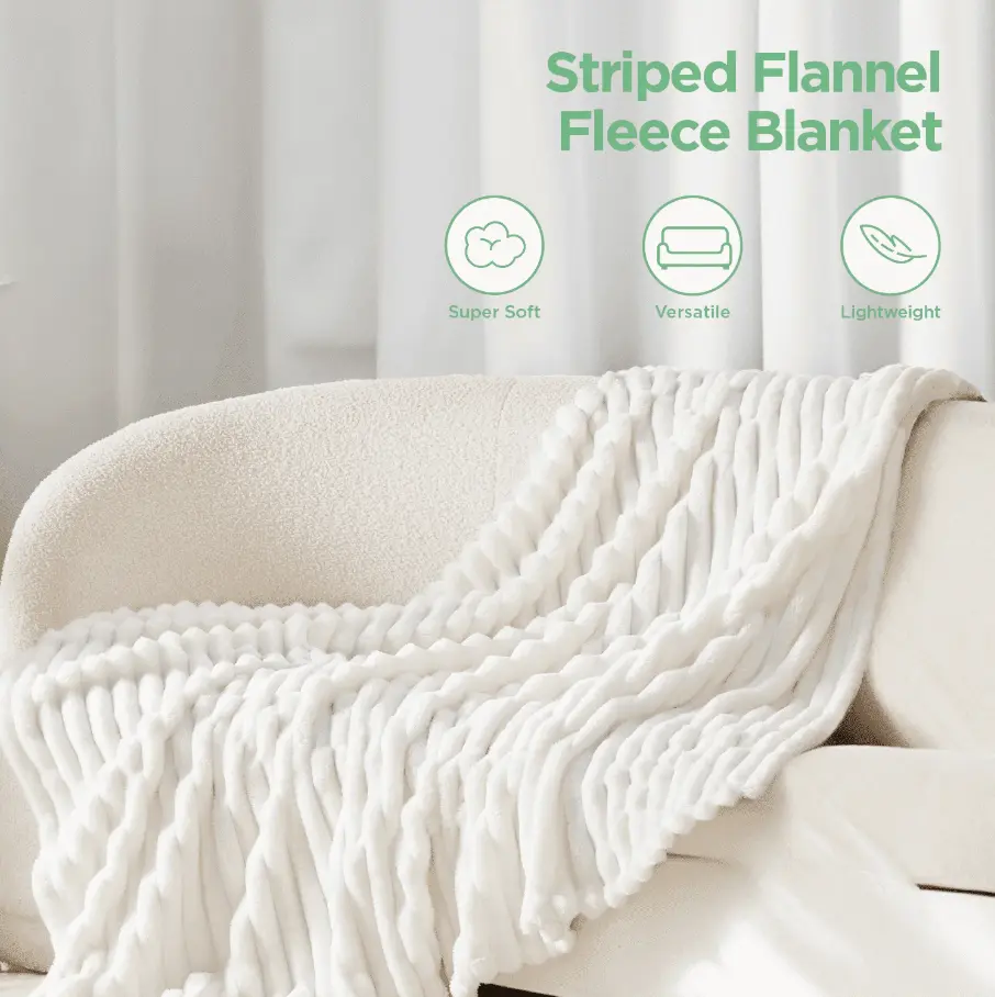 U by Bedsure White Fleece Throw Blanket Deal: Save $5 at Walmart