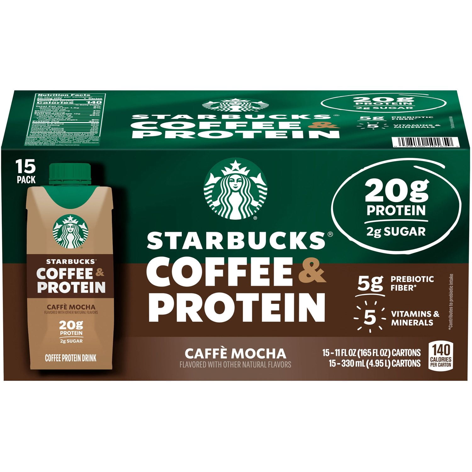 Starbucks Coffee Protein Cafe Mocha Drink 15-Pack Deal at Sam’s Club