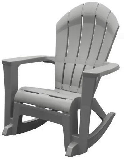 Lowe’s Patio & Garden Pick: Adams Big Easy Westport Adirondack Rocking Chair Grey for $39 (22% Off) at Lowe’s