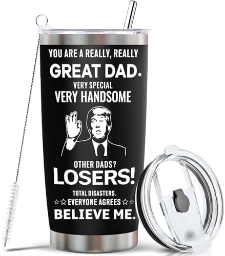 Ulrhpc Fathers Day Day gifts Dad Tumbler - 20oz Stainless St deal at Amazon