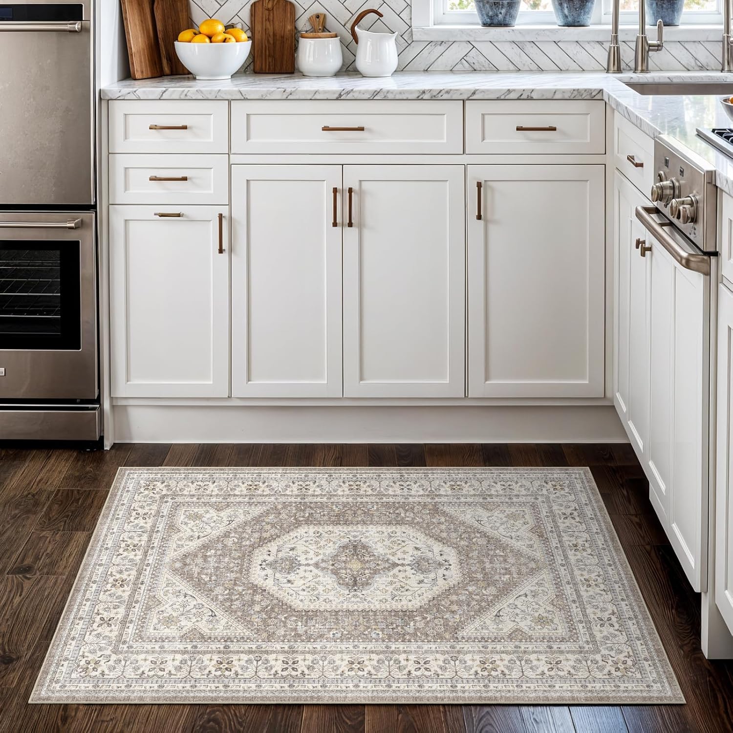 2x3 Washable Small Rug for Entryway: Indoor Vintage Oriental deal at Amazon