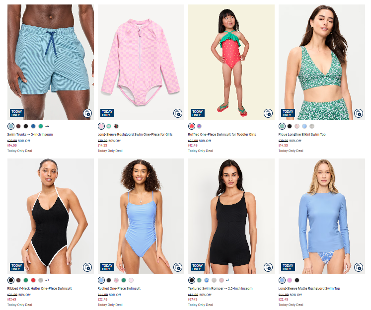 Old Navy Swimwear Sale: Up to 50% Off