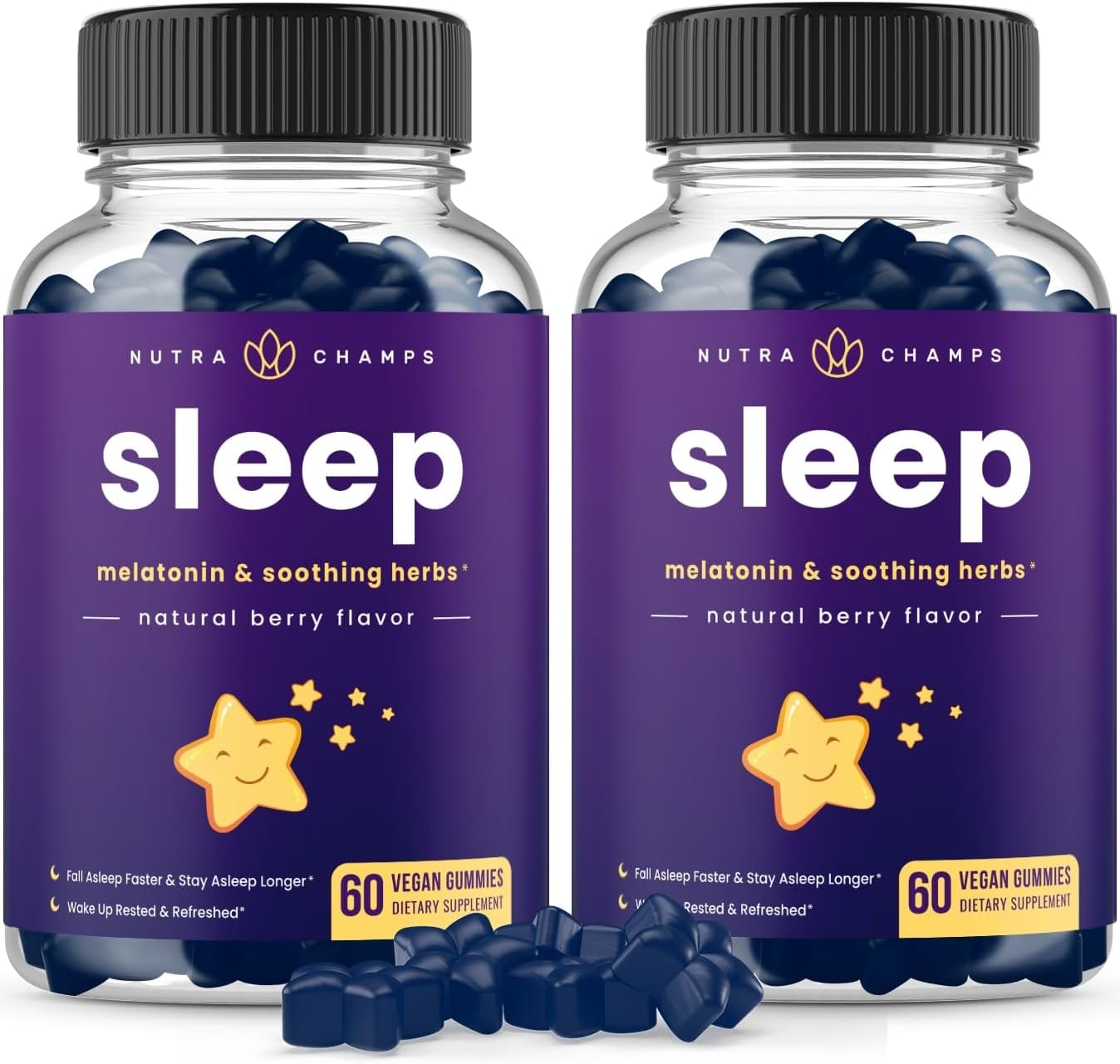 NutraChamps Sleep Gummies for Adults & Kids, Melatonin Gummi deal at Amazon
