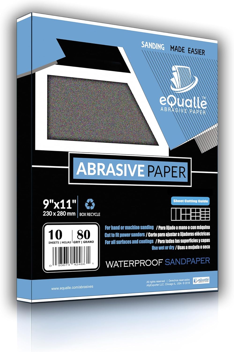 80 Grit Sandpaper Sheets, 9 x 11 in Silicon Carbide Abrasive deal at Amazon