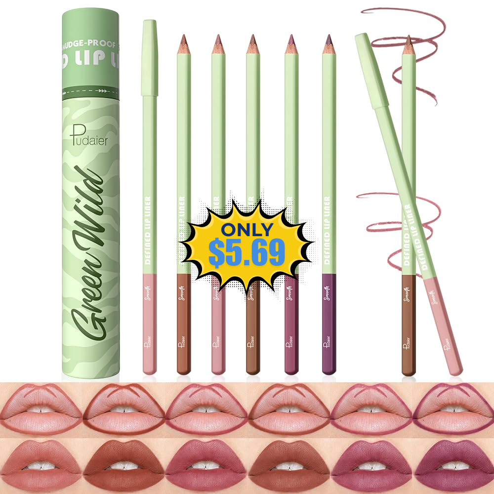 Pudaier Matte Velvet Lip Liner Pencil Free at Store