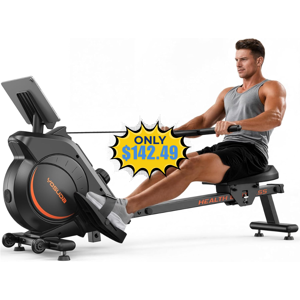 YOSUDA Magnetic Rowing Machine Deal: Save 20%